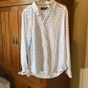 NWT- Pineapples! Men’s button down size LARGE - slim fit.
